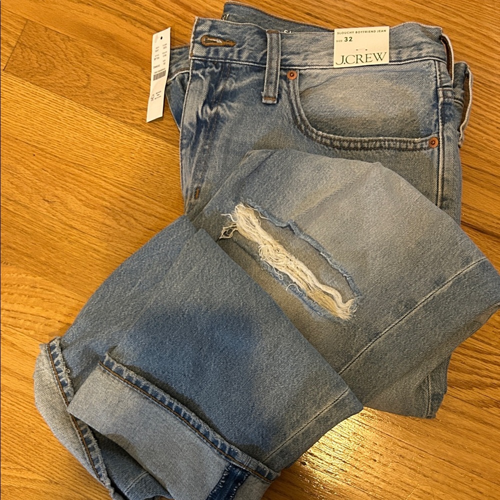 J. Crew Boyfriend Jeans, sz 32 NWT